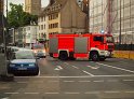 Person auf Baukran Koeln Christophstr P070